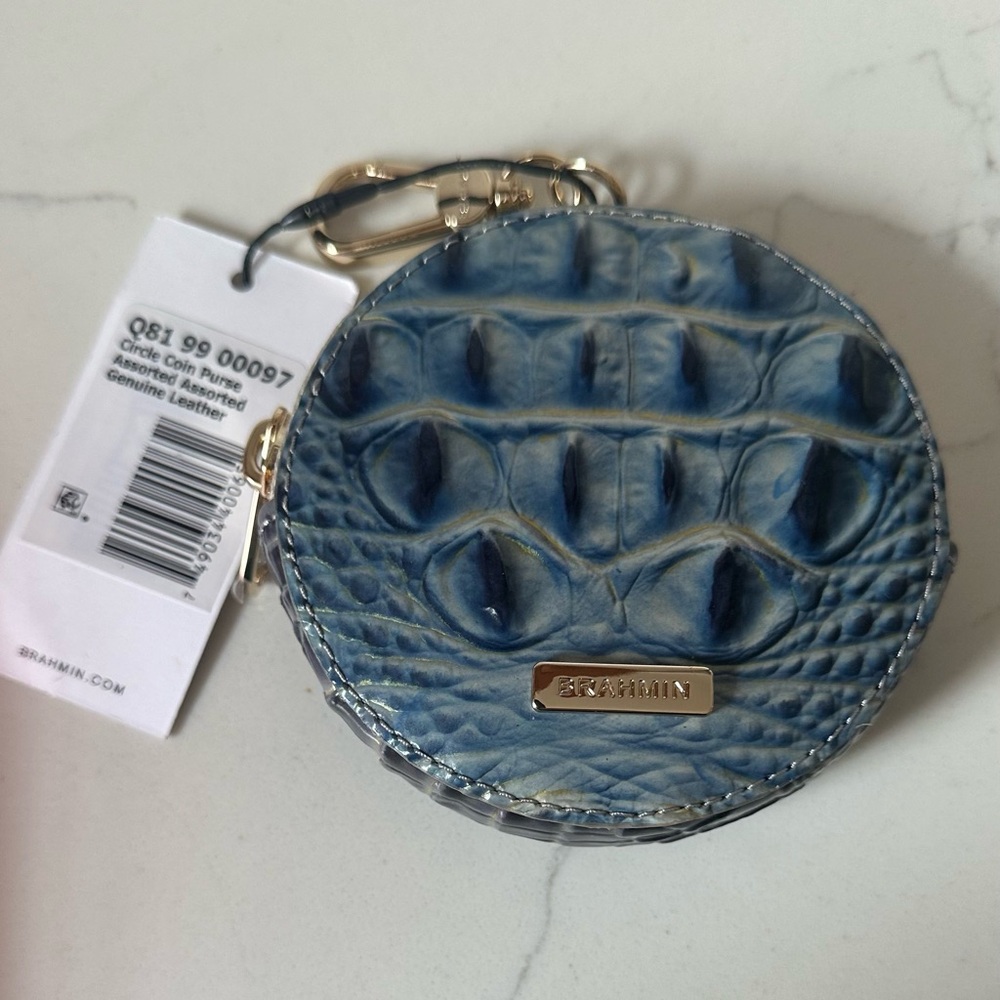 Brahmin Blue coin purse